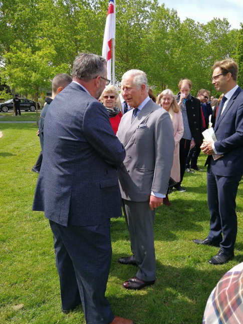 Prince Charles and Mike Haines
